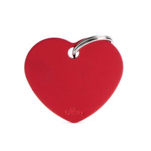 Chapita My Family Big Heart Aluminum Red