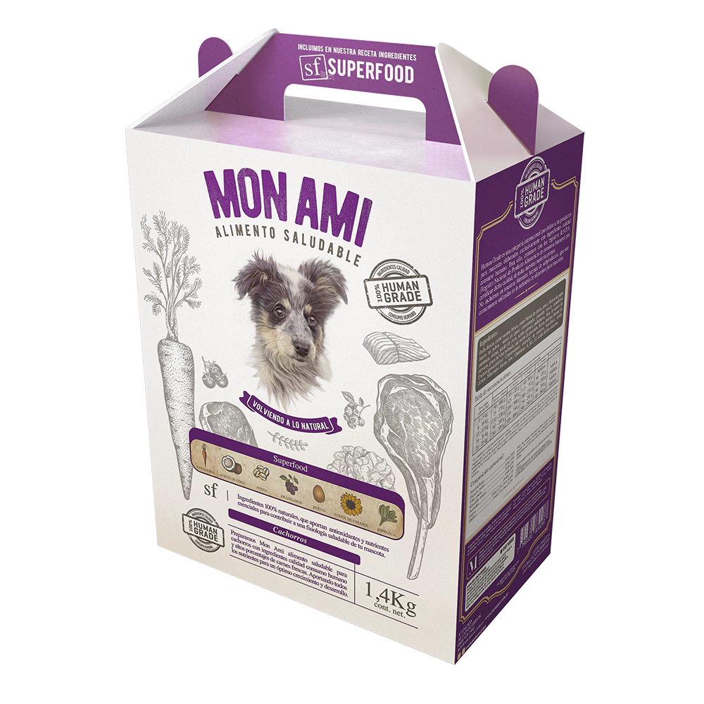 MON AMI Alimento Human Grade c/Superfood Cachorros 1.4 KG