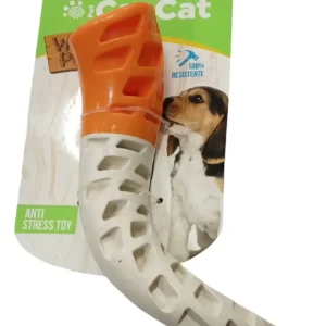Cancat Wooden Power Juguete Resistente Cuerno Rellenable Color Naranja