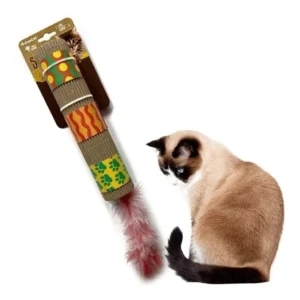 Juguete Para Gatos Rollo Con Plumas Large Cancat