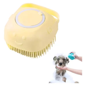 Cepillo de Baño Con Dispenser Para Shampoo Perro