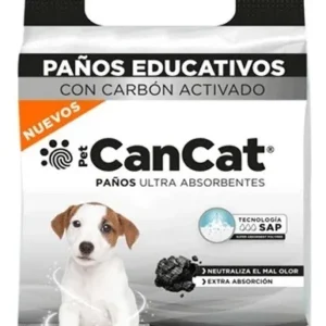 CanCat Paños Educativos Perro Carbón Activo | 10 Ud.