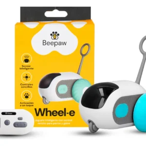 Beepaw Gatos Juguete Raton Inteligente Wheel-e | Celeste