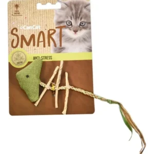 Cancat Juguete Para Gato Anti-stress Peluche Esqueleto Soga
