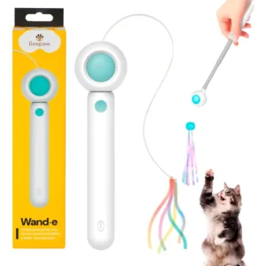 Beepaw Gatos Juguete Varita Extensible Wand-e c/Laser