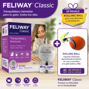 Feliway Classic Gatos Difusor + Respuesto Feromonas Anti Estrés | 48ml