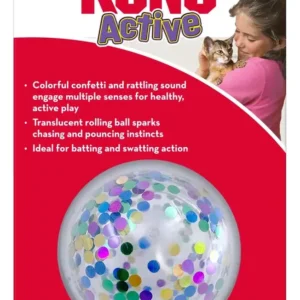 Kong Juguete Cat Active Confetti Ball Pelota Multicolor Gato