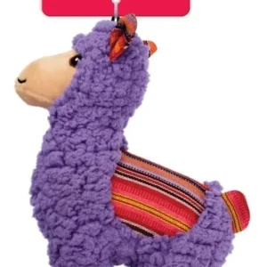 Juguete Kong Sherps Llama para Perros Sonido Felpa Suave Color Lila