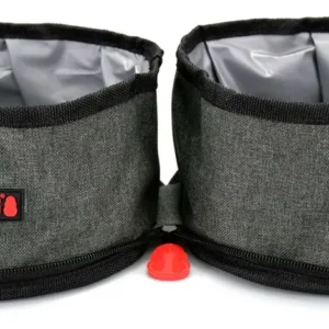 Kong Travel Plato Doble Plegable Para Mascotas