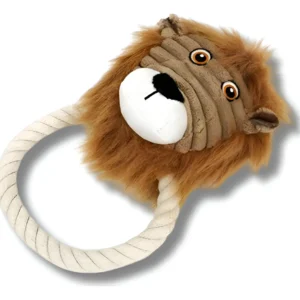 Spike! Peluche Para Perro Lion Con Soga Premium | 20 Cm