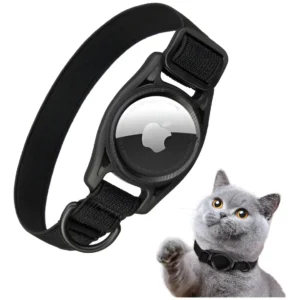 Collar Para Gatos Elastizado Anti Ahorque Con Porta Airtag