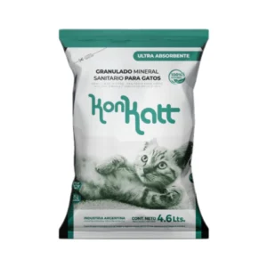 Kon Katt Mineral Granulado Sanitario para Gatos 4.6 Lts.