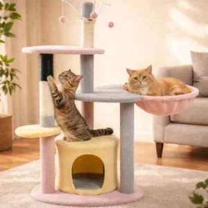 Beepaw Rascador Árbol 131 CM Para Gatos Gimnasio Multinivel