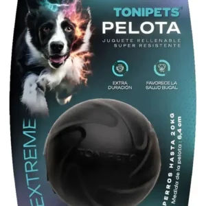 Tonipets Pelota Extreme Rellenable Super Resistente Perros Cachorros Adulto