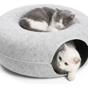 Beepaw Cama Para Gato Cueva Túnel Tipo Dona Resistente | 60cm